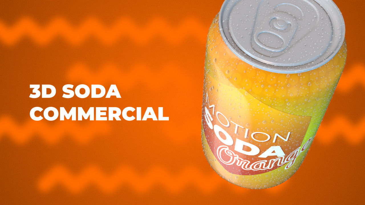 3D苏打水商业介绍素材库精选AE模板