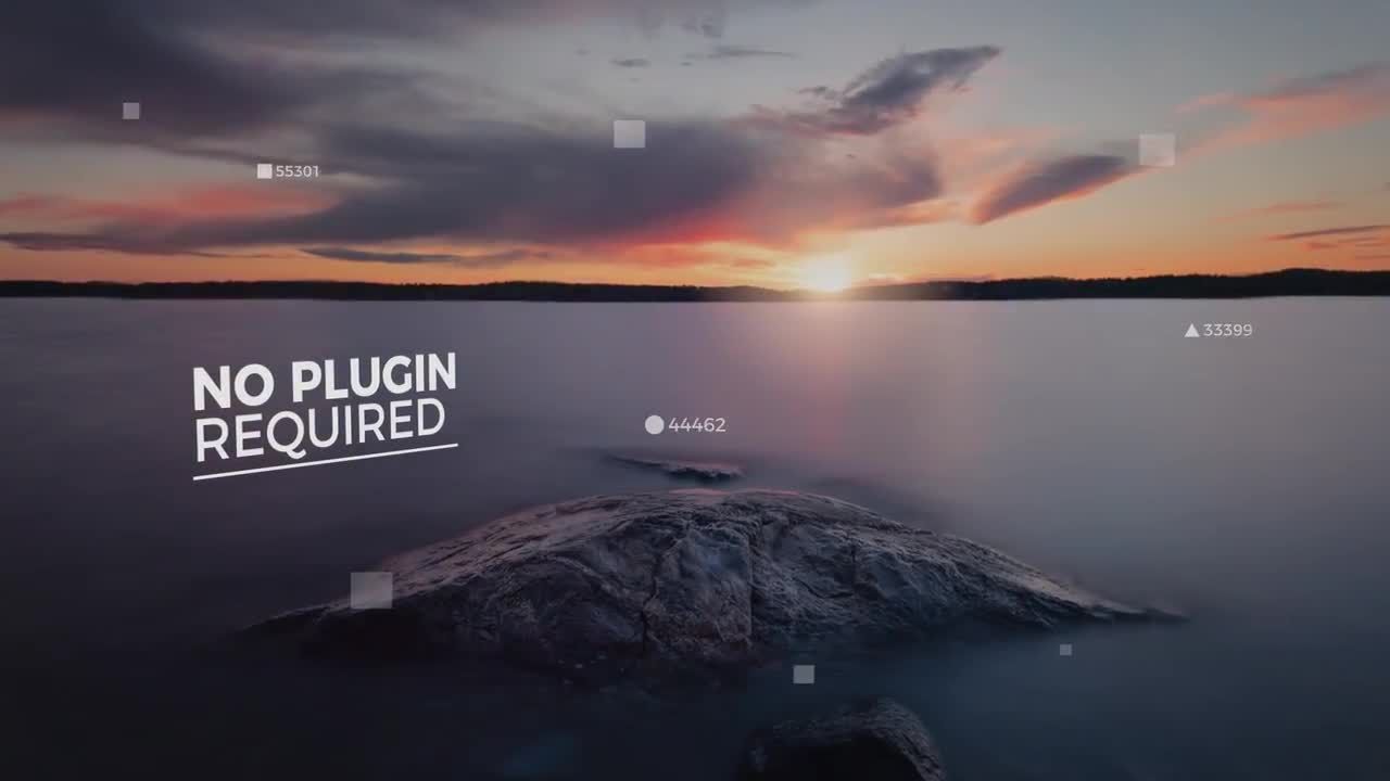 电影效果视差幻灯片素材库精选AE模板