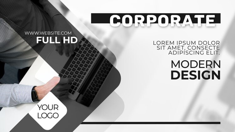 现代简洁的企业幻灯片素材库精选AE模板