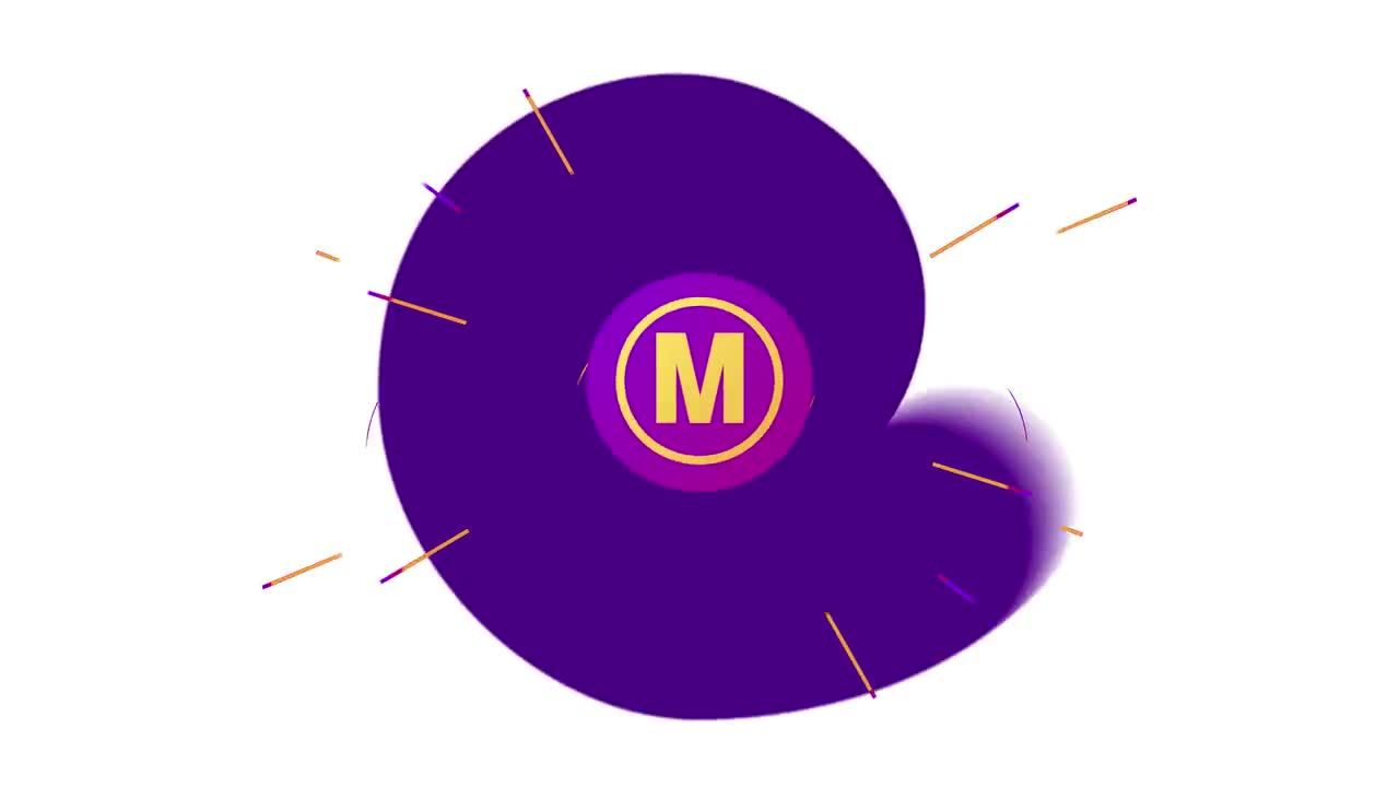 炫目的动画翻转徽标素材库精选AE模板