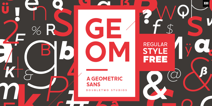 XXII Geom Font Scrip素材之家精选英文字体