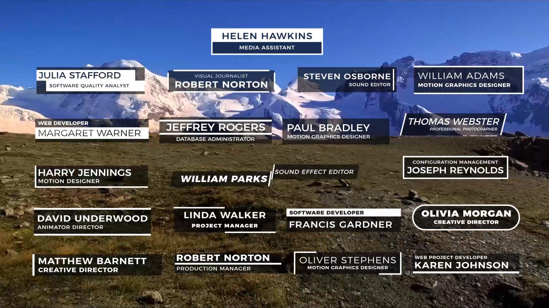 20个时尚专业流畅的低三分之二标题动画素材库精选AE模板