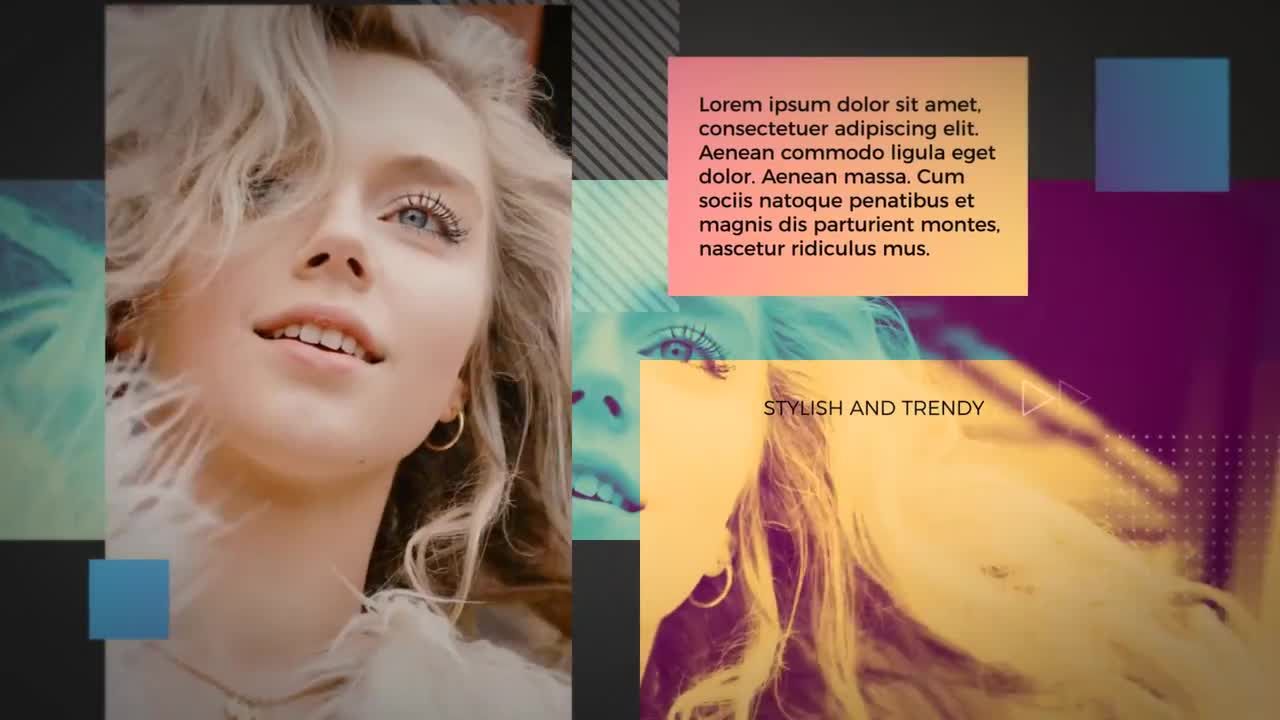 潮流服饰促销新潮图文过渡素材库精选AE模板