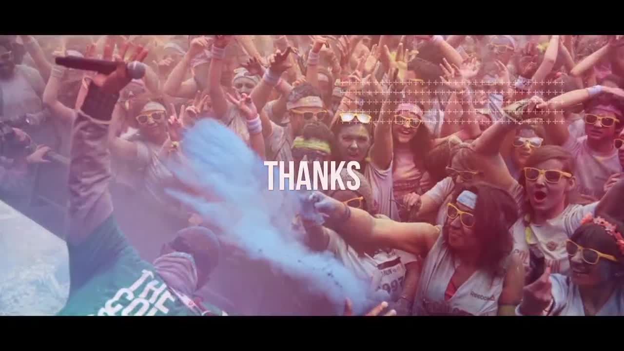 炫酷的故障扭曲效果极限运动幻灯片素材库精选AE模板