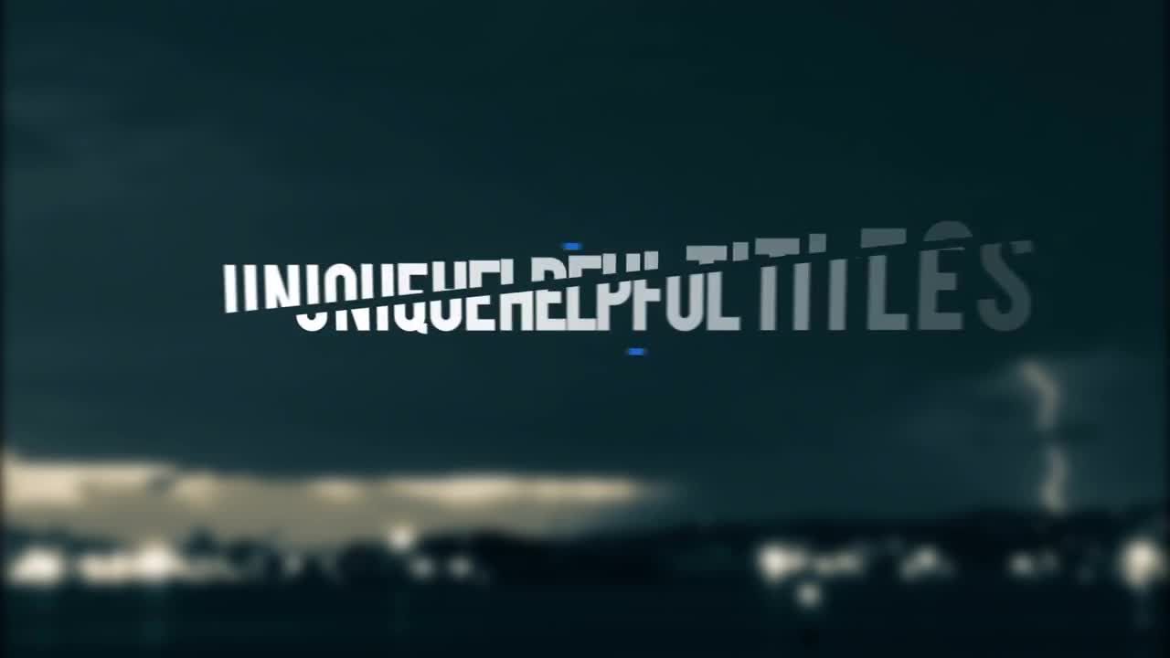 15个独特现代时尚的动画标题素材库精选AE模板