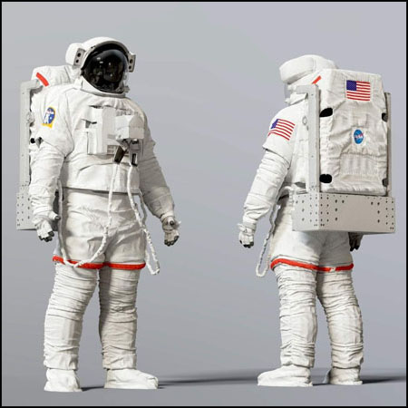 EMU NASA 宇航服FBX格式素材之家精选3D模型
