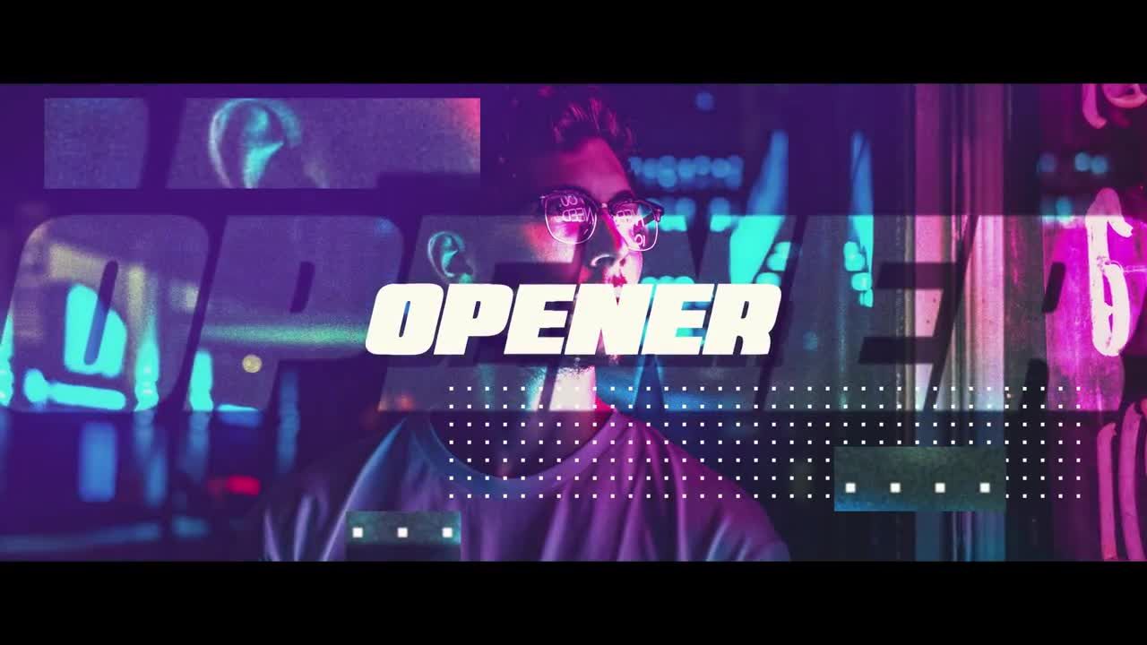 快速玻璃失真过渡文字幻灯片促销素材库推荐PR模板