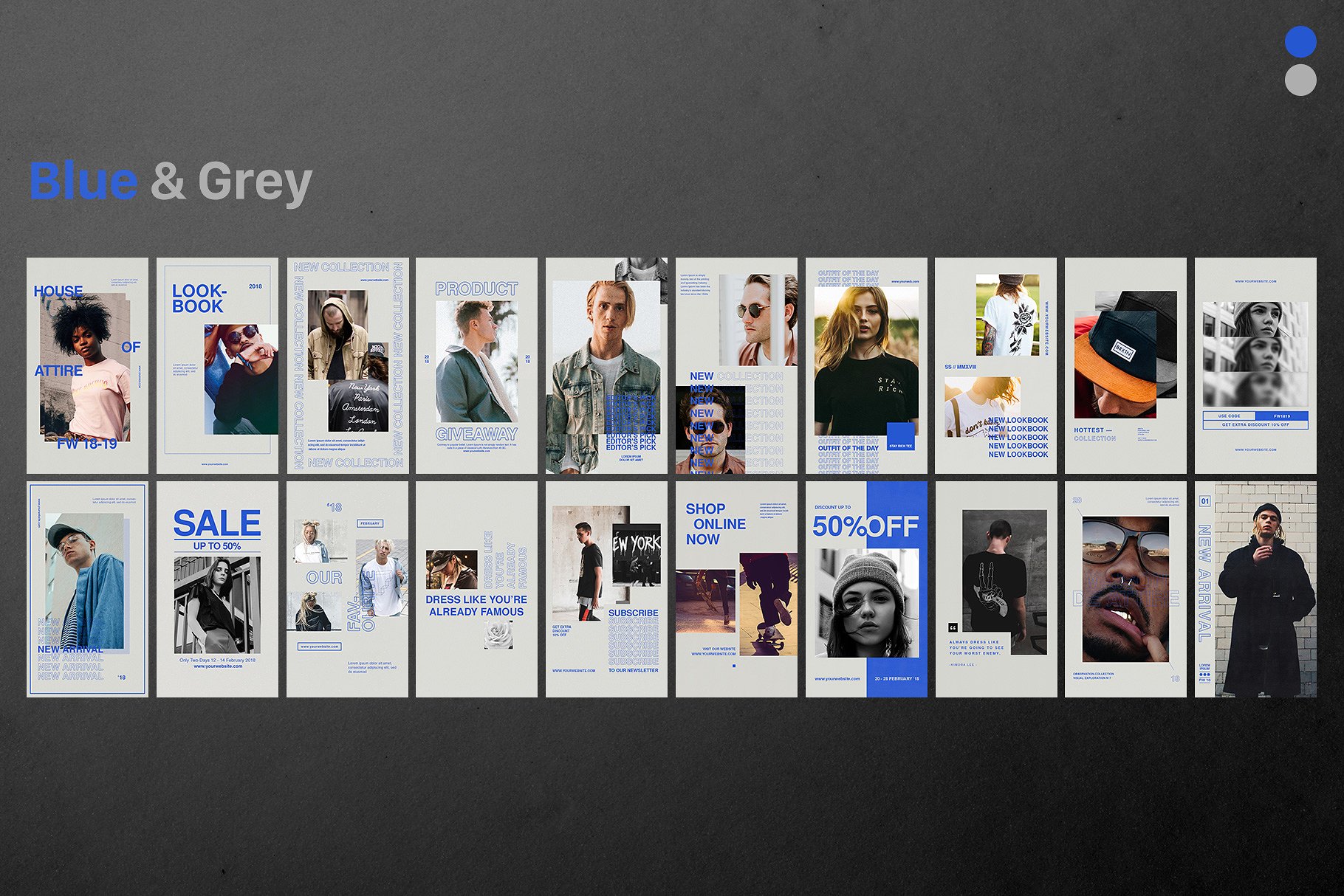街头服饰Ins故事贴图模板素材库精选合集 Instagram Stories – Streetwear插图(3)