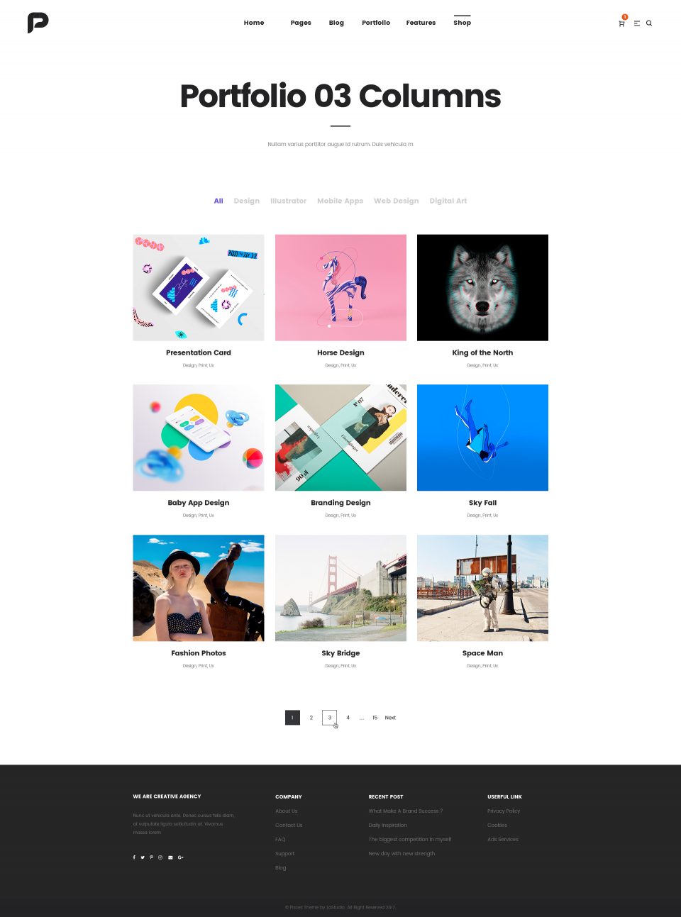 高质量网站全套 PSD 模板素材库精选 Pisces-Multi Concept PSD Template插图(16)