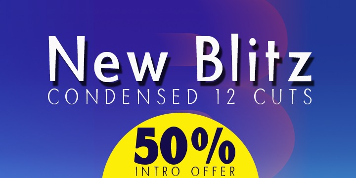 Blitz Condensed Font素材之家精选英文字体