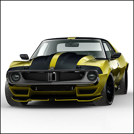 AMC Ringbrothers Javelin Defiant(1972)汽车素材之家精选3D模型