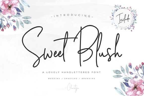 Sweet Blush Font素材之家精选英文字体