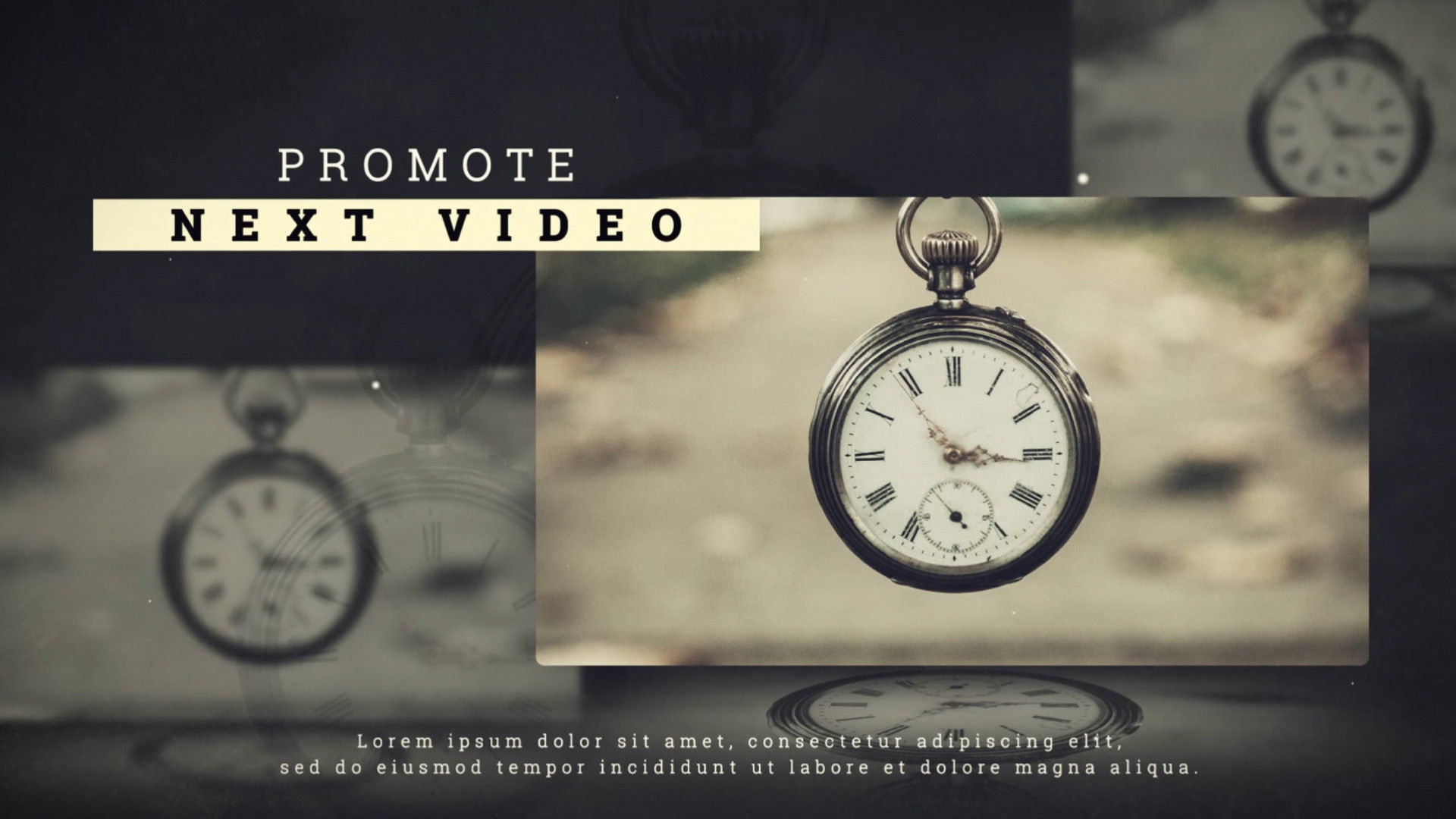 整洁的历史动态文本动画素材库精选AE模板