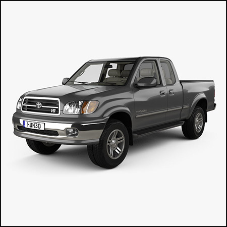 丰田皮卡汽车Toyota Tundra Access Cab SR5带内饰1999 素材之家精选3D模型