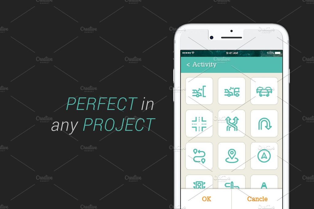 25枚交通线描图标打包下载[PNG，JPG，SVG，EPS，AI ]插图(3)