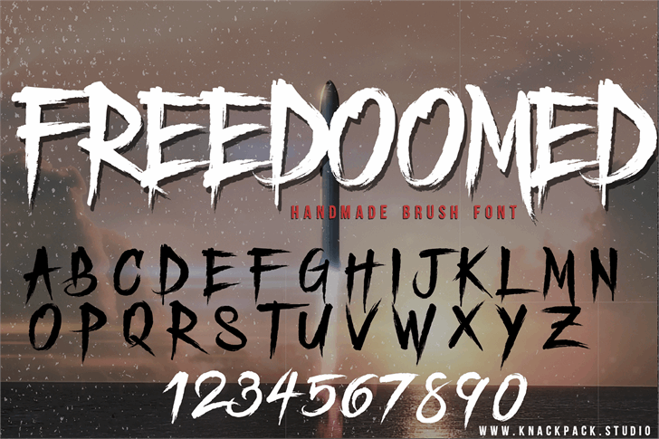 Freedoomed Demo font插图