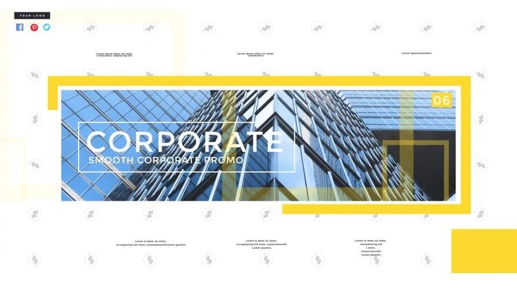 精美简洁的企业幻灯片素材库精选AE模板