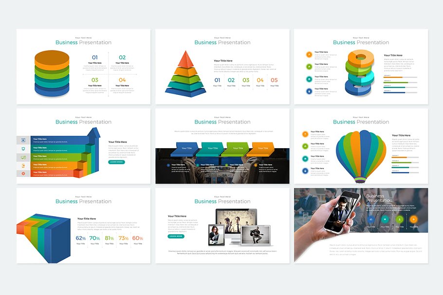 商务风格数据统计分析PPT幻灯片 Yogyakarta Powerpoint插图(17)