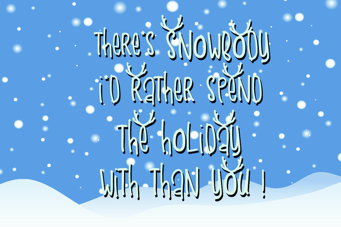 Snow DeerRegular Font插图4