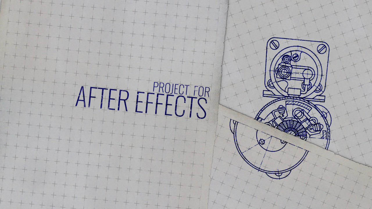 纸卷电影学分时尚揭示素材库精选AE模板