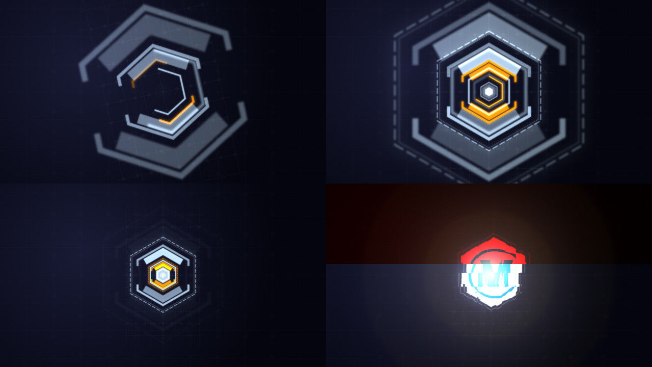 时尚未来派故障开启者视频介绍素材库精选AE模板