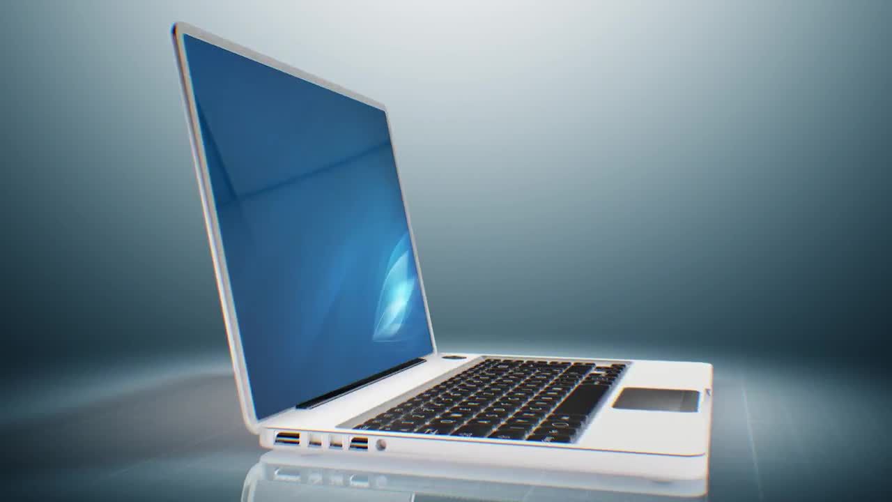 很棒笔记本电脑徽标素材库精选AE模板