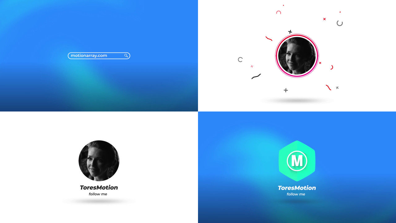 搜索引擎动画显示徽标素材库精选AE模板