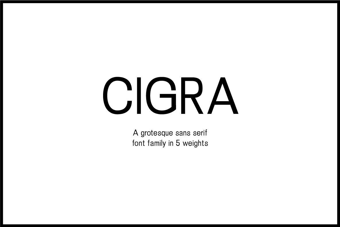 Cigra Font Family素材之家精选英文字体