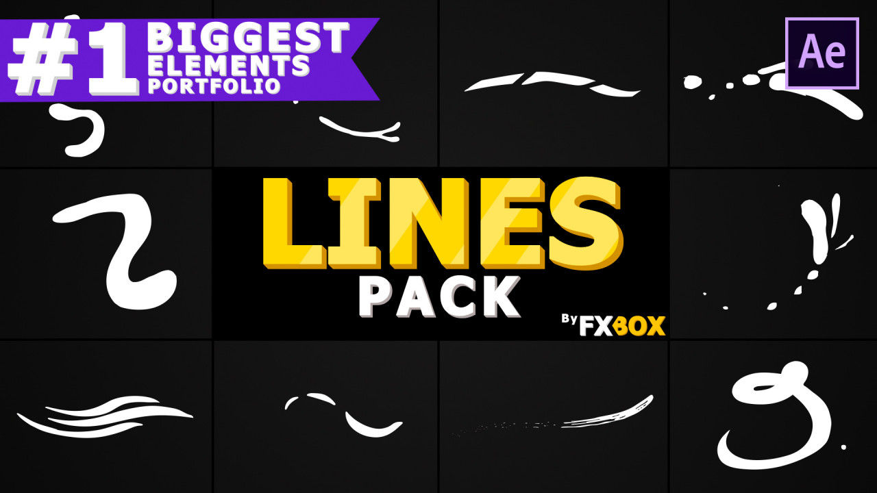 很棒的飞行卡通线产品介绍素材库精选AE模板