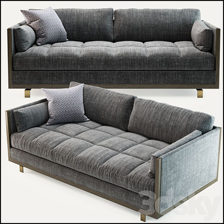 Baker 框架双人沙发 No.6732L 素材之家精选3D模型