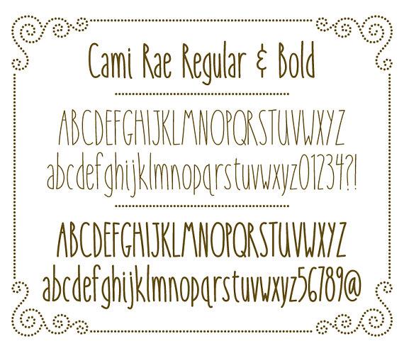 Cami Rae limited font插图2 Cami Rae limited font插图2