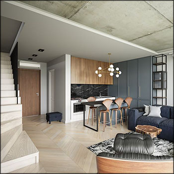 Kitchen室内内部场景和厨房场景素材之家精选3D模型