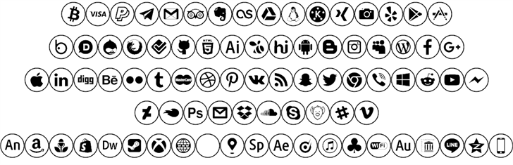 social media font插图1 social media font插图1