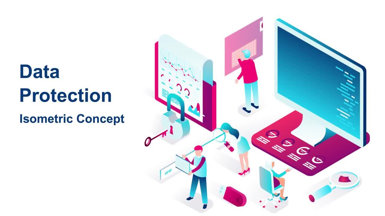 数据保护动态动画素材库精选AE模板