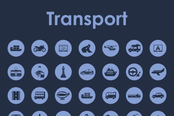 42枚简约的交通运输图标 42 transport simple icons