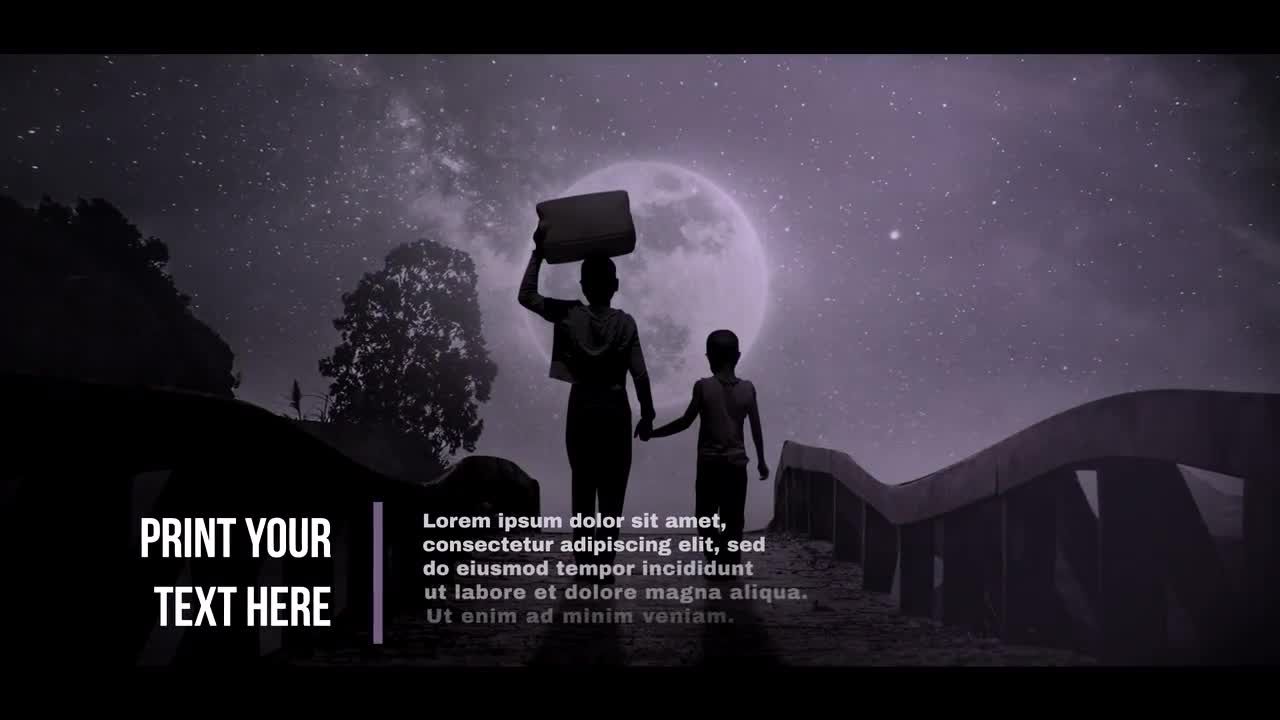 时尚过渡效果的宇宙旅行照片展示素材库精选AE模板