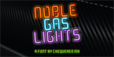Noble Gas lights font素材之家精选英文字体