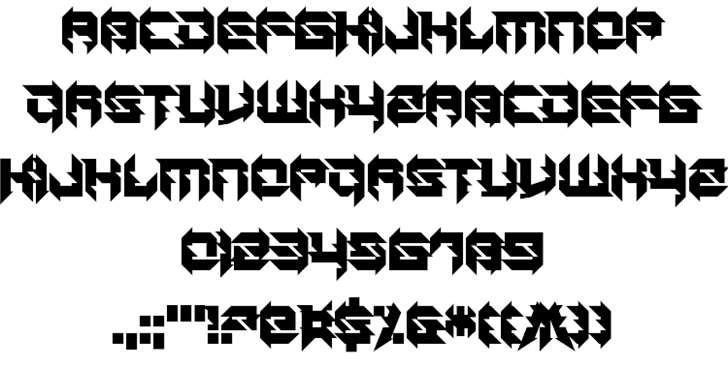 Daughter of a Glitch font插图1