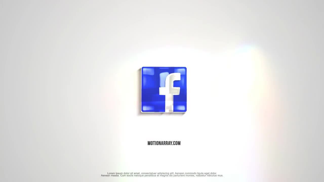 简洁的公司徽标动态展示素材库精选AE模板