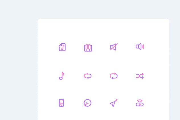 音乐主题UI图标素材 UICON Music Icons插图(3)