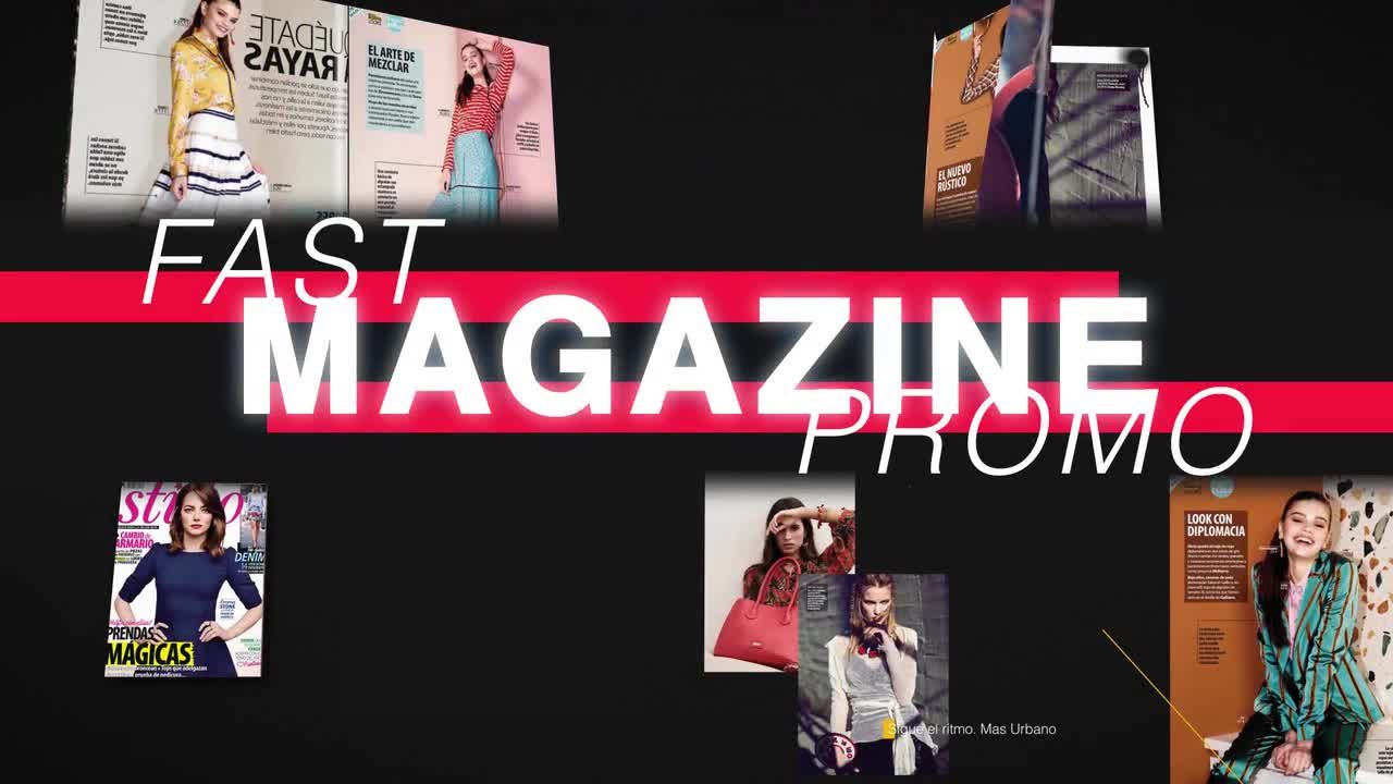 快速杂志促销素材库精选AE模板