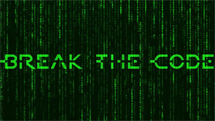 BreakTheCode font插图 BreakTheCode font插图