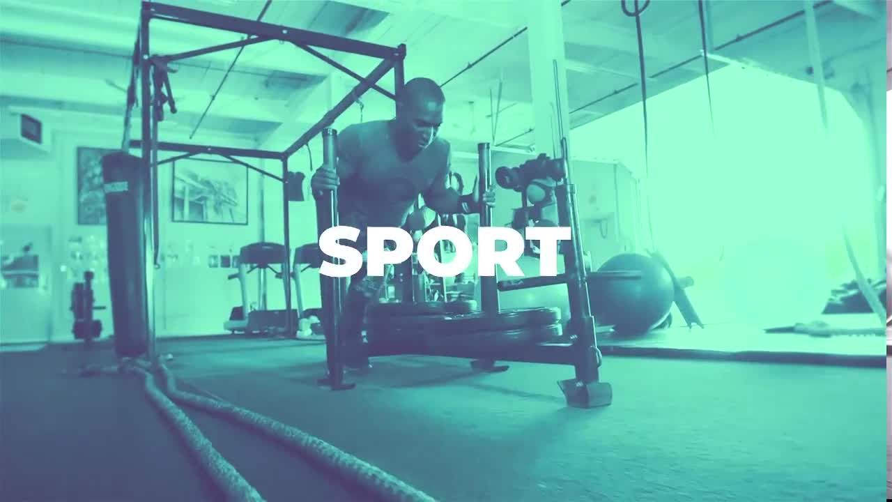 运动风格设计的素材库精选AE模板