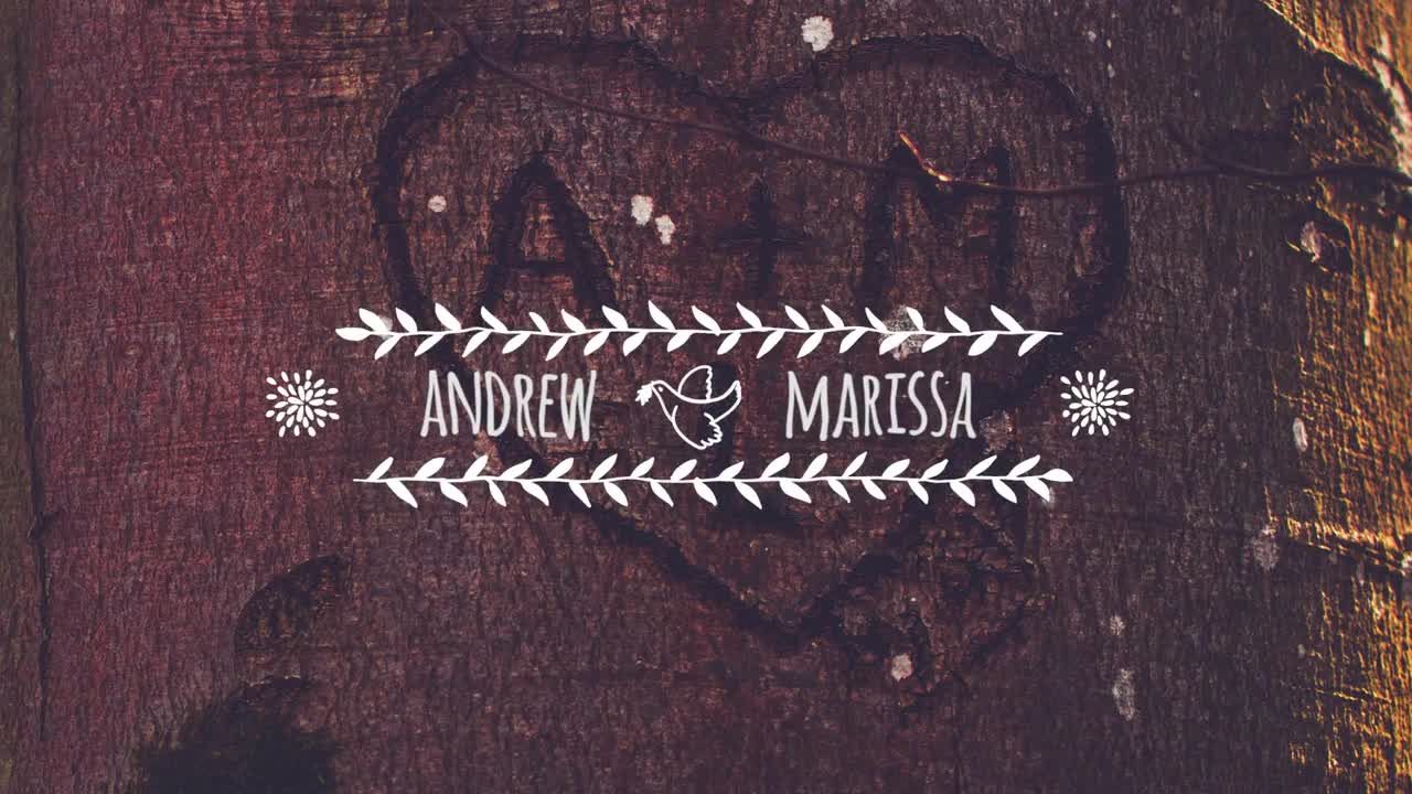 pr婚礼标题模板