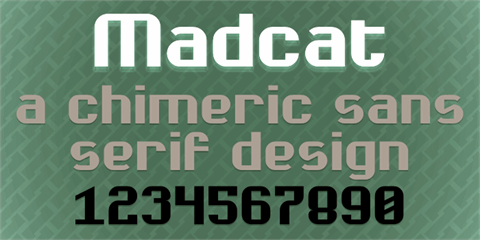Madcat font素材之家精选英文字体