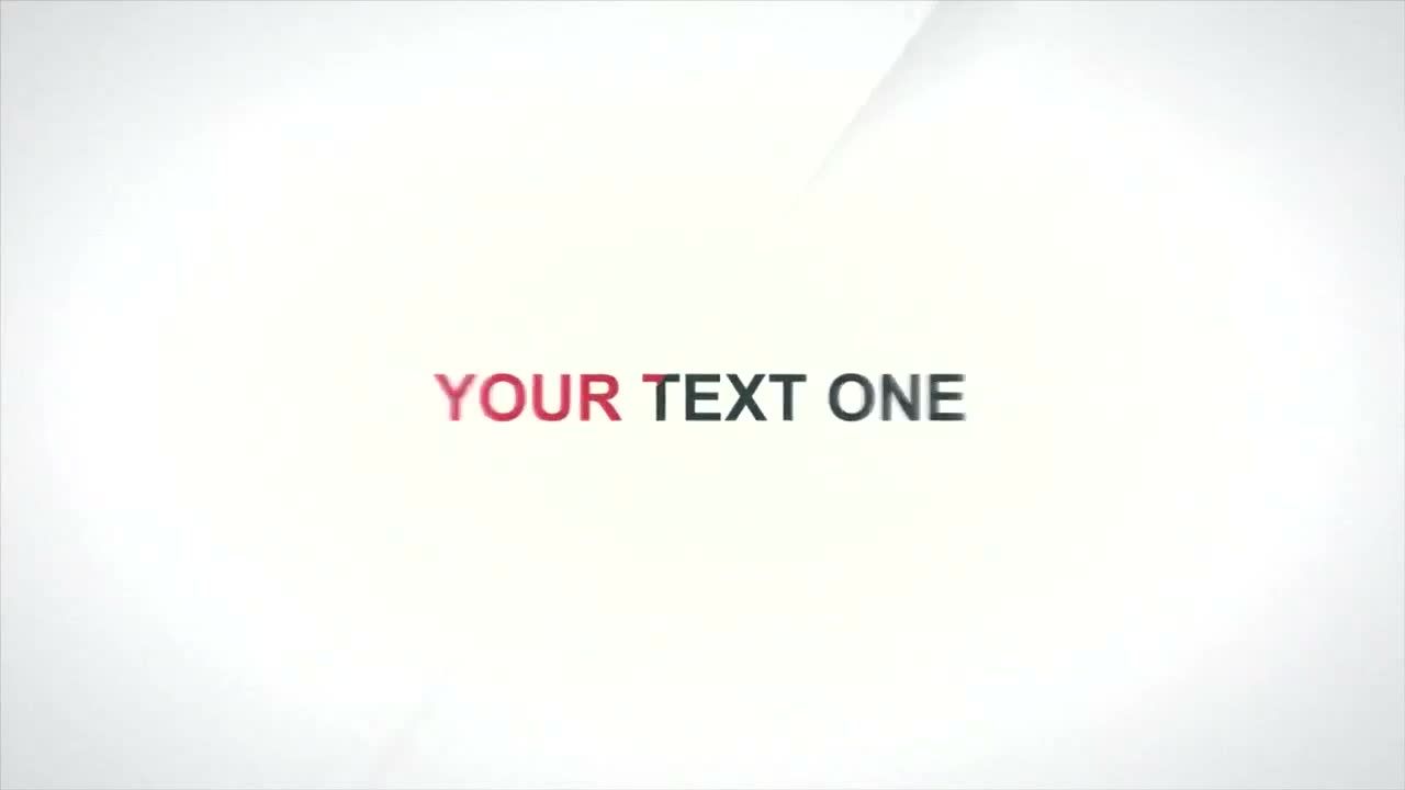 5条精美文本标题素材库精选AE模板