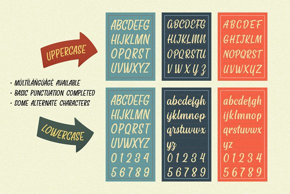 Eastside Brush – Casual Font Trio插图2