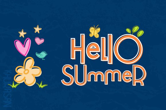 Hello Guys Layered Font插图2