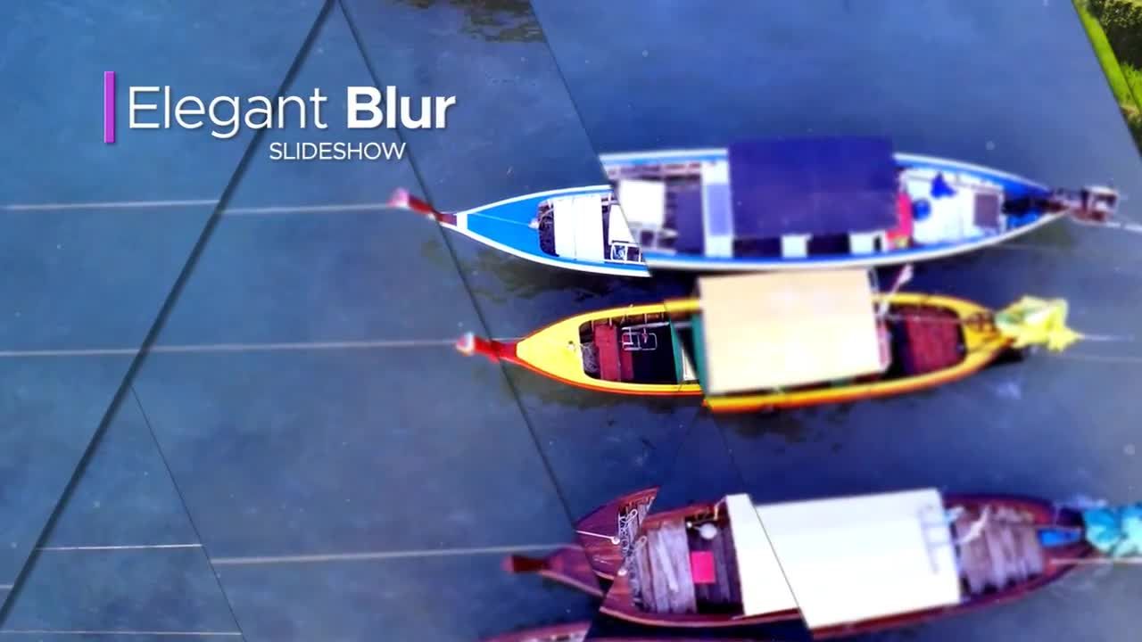 优雅的模糊幻灯片素材库精选AE模板