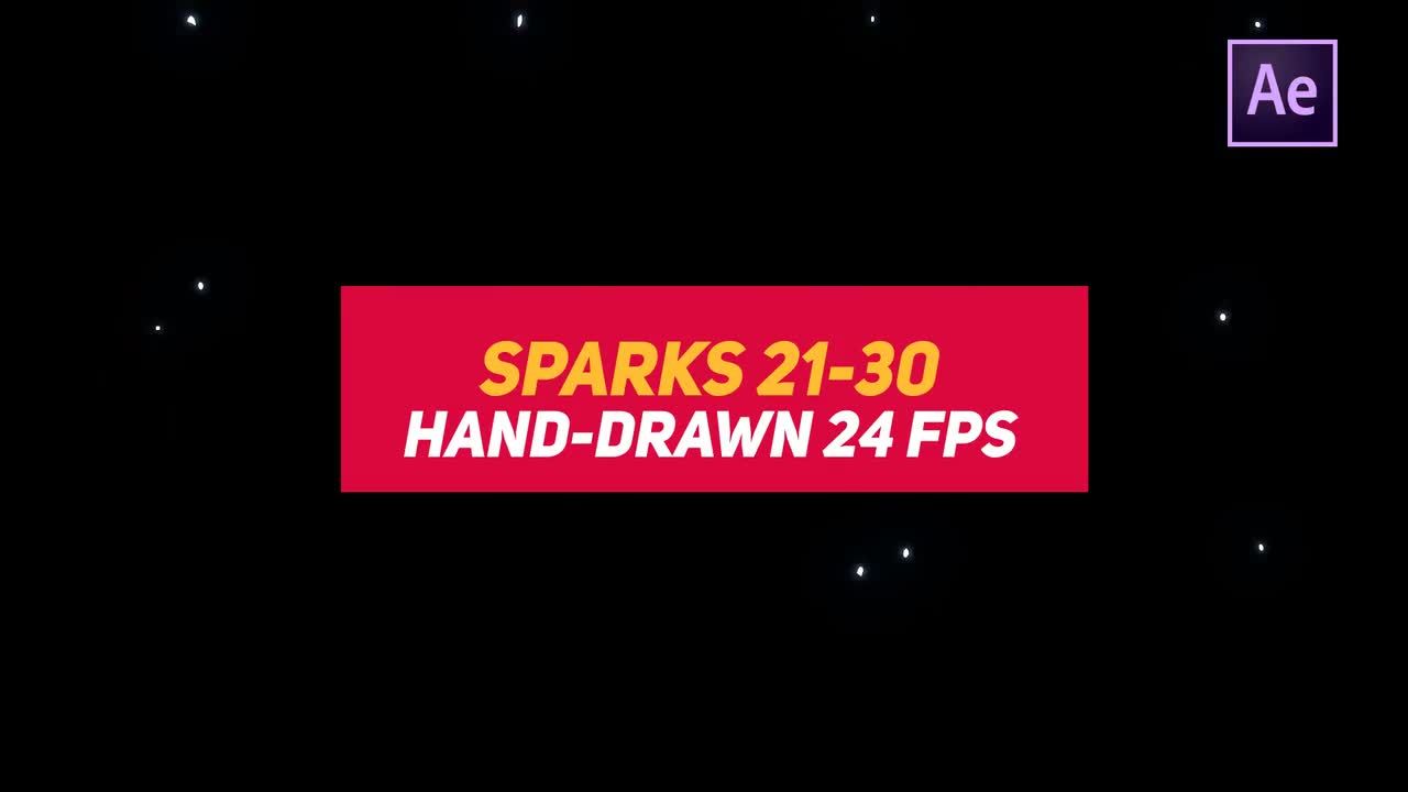 液体元素火花素材库精选AE模板21-30